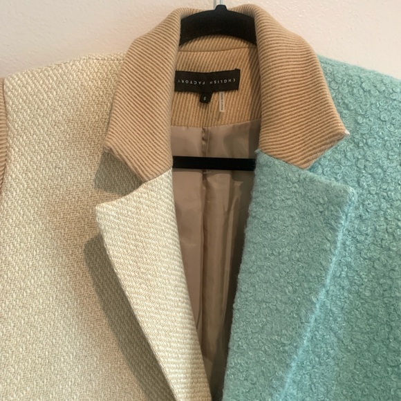 English Factory color block coat - medium coat. - Picture 11 of 11